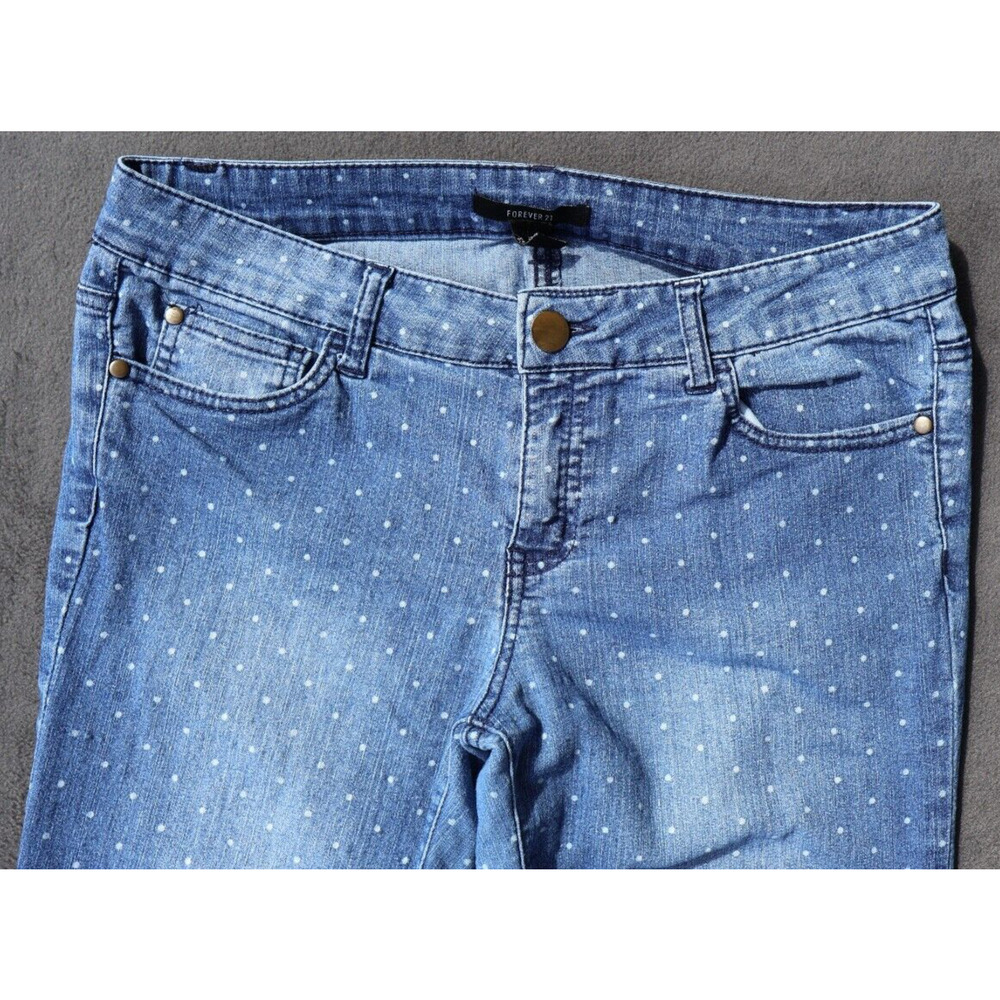 Forever 21 Womens Size 29‎ Denim Jeans Skinny Ankle Pants Blue Stretch Med Wash - Picture 2 of 12